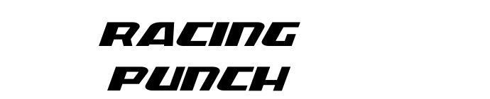 Racing Punch font download