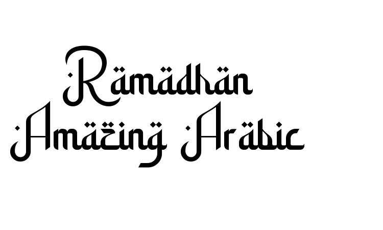 Ramadhan Amazing Arabic font
