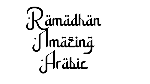 Ramadhan Amazing Arabic font