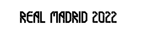 Real Madrid 2022 font download