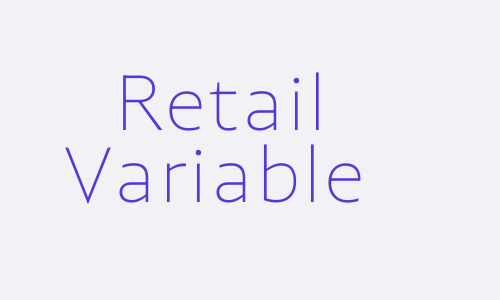 Retail Variable Font