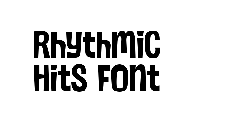 Rhythmic Hits Font font