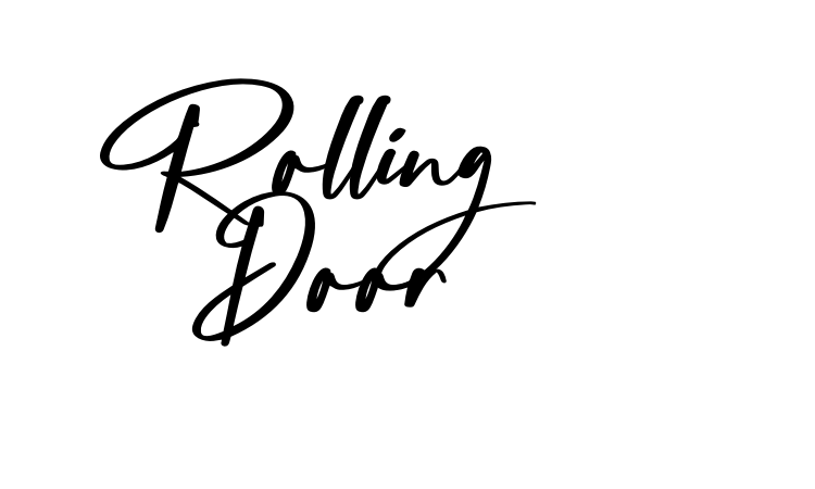 Rolling Door font