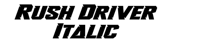 Rush Driver Italic
