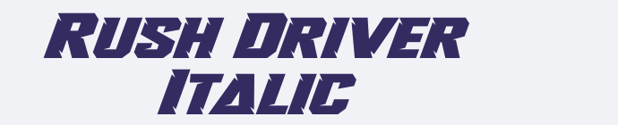 Rush Driver Italic