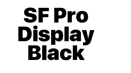 Download SF Pro Display Black font