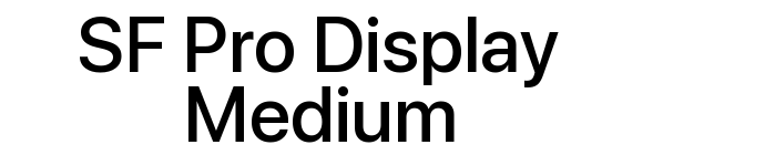 SF Pro Display Medium font download