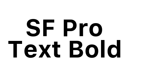 Download SF Pro Text Bold font