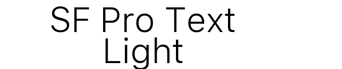 SF Pro Text Light font download