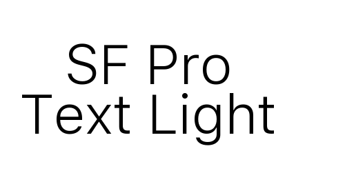 SF Pro Text Light font download