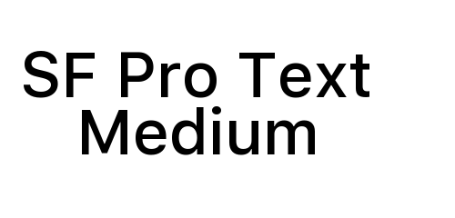 SF Pro Text Medium font download