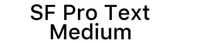 SF Pro Text Medium font download