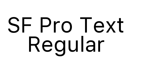 SF Pro Text Regular