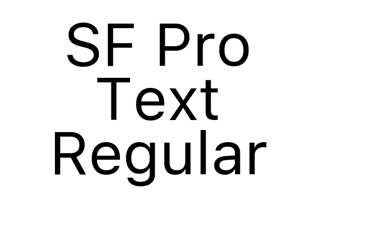 SF Pro Text Regular Font
