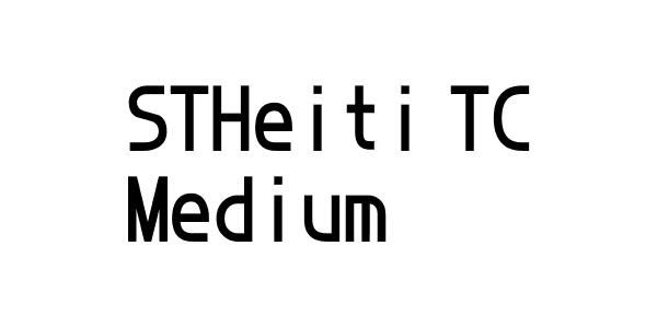 STHeiti TC Medium Font Download