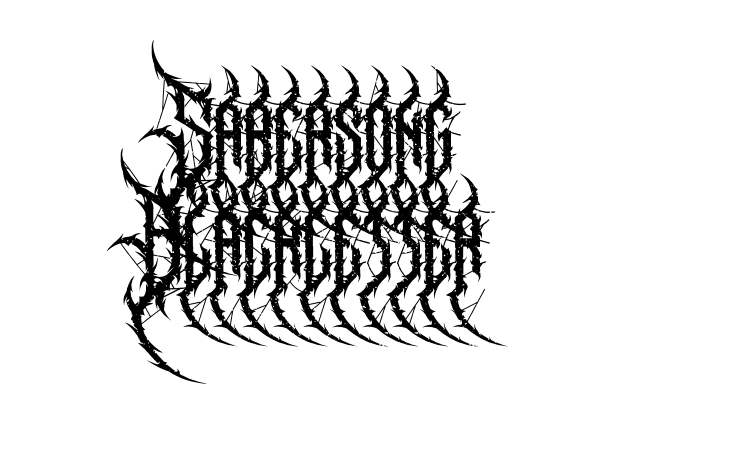 Sabersong Blackletter Font