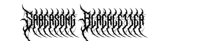 Sabersong Blackletter font download