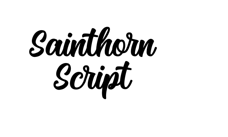 Sainthorn Script font