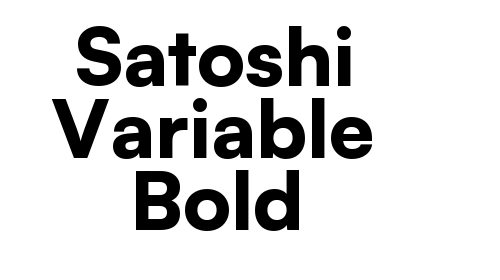 Download Satoshi Variable Bold font