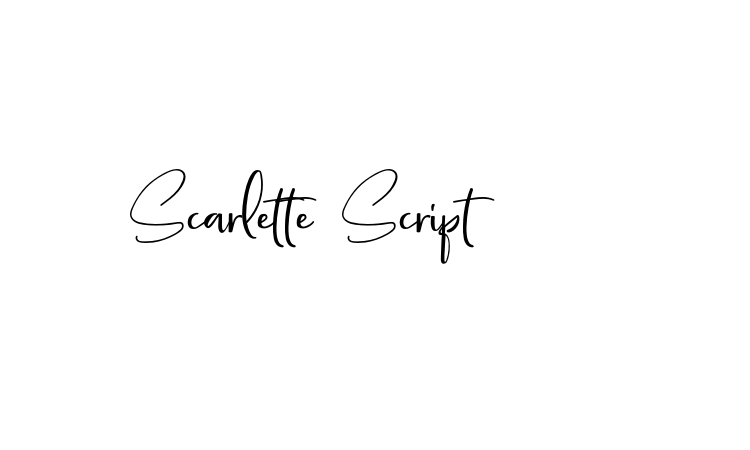 Scarlette Script font