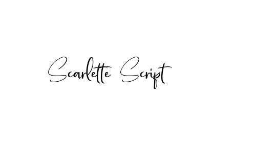 Scarlette Script font