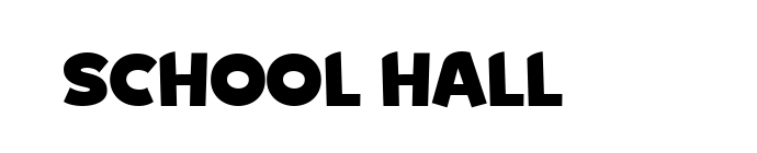 School Hall font download