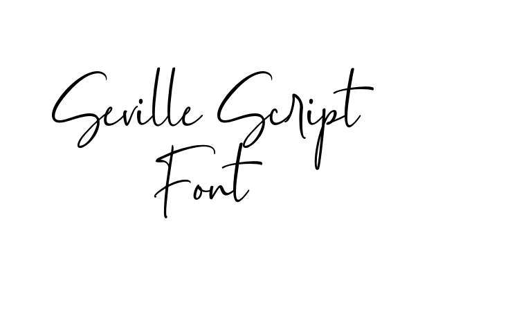 Seville Script Font font