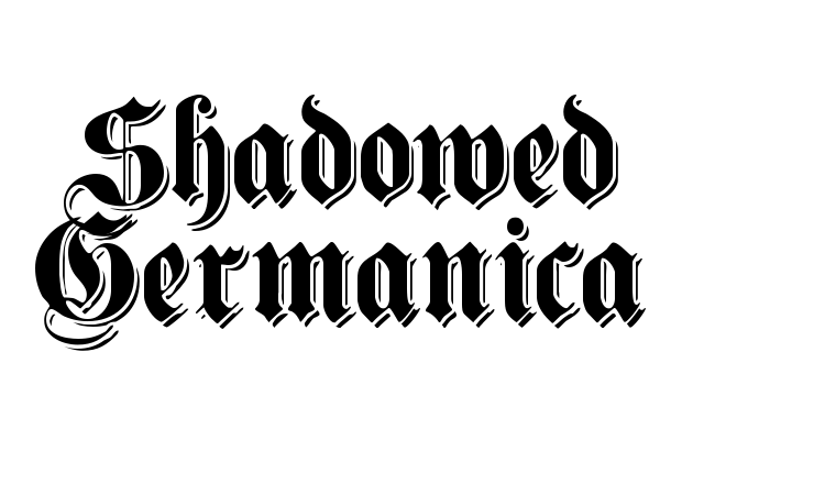 Shadowed Germanica Font