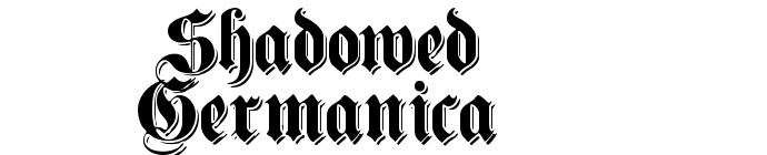 Shadowed Germanica font download