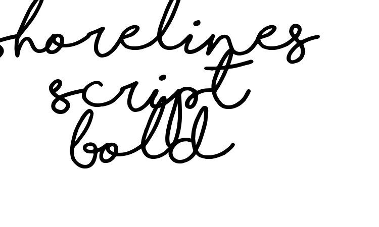 Shorelines Script Bold Font