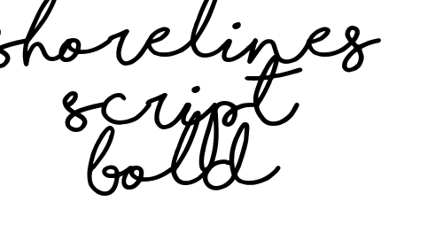 Shorelines Script Bold font