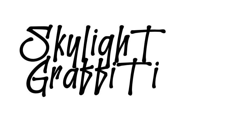 Skylight Graffiti Font