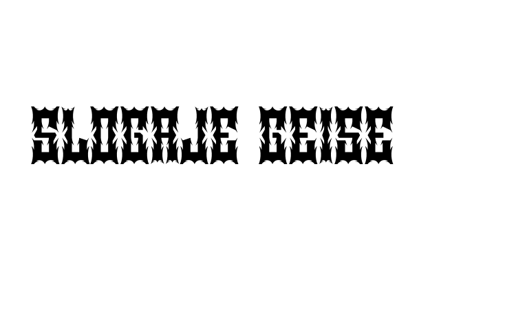 Slogaje Geise Font