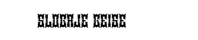 Slogaje Geise font download