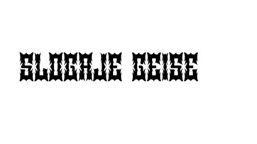 Slogaje Geise font download