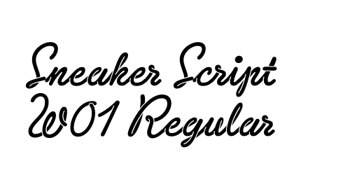 Sneaker Script W01 Regular font download