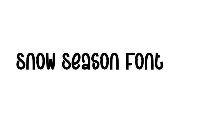 Snow Season Font font