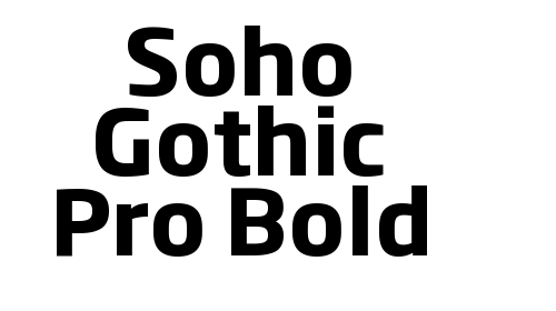 Soho Gothic Pro Bold font download
