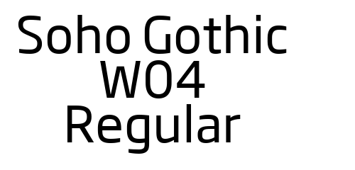 Soho Gothic W04 Regular