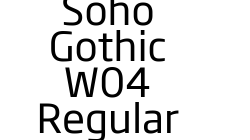 Soho Gothic W04 Regular font download