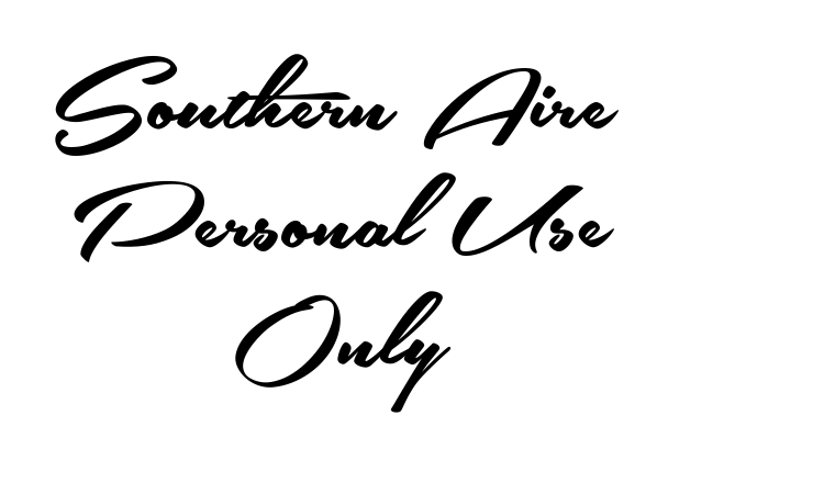 Southern Aire Personal Use Only Font