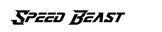 Speed Beast font download