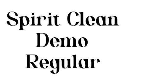 Spirit Clean Demo Regular font