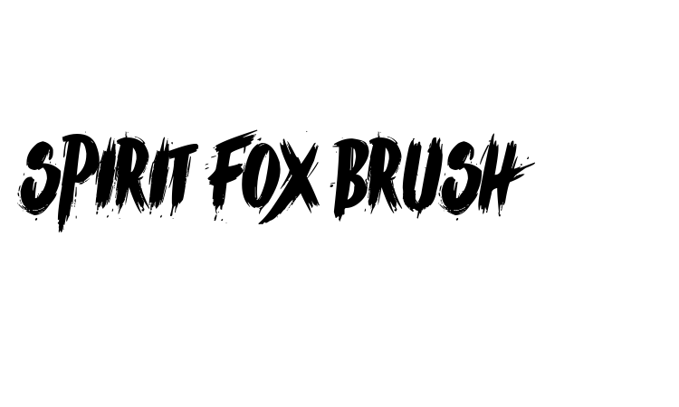 Spirit Fox brush font