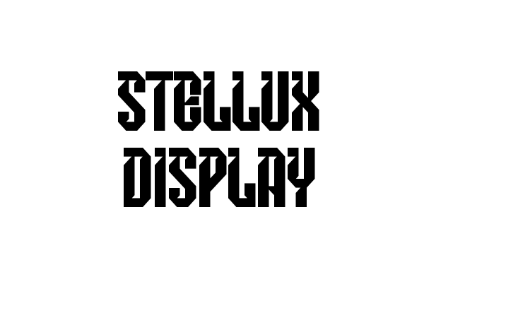 Stellux Display font
