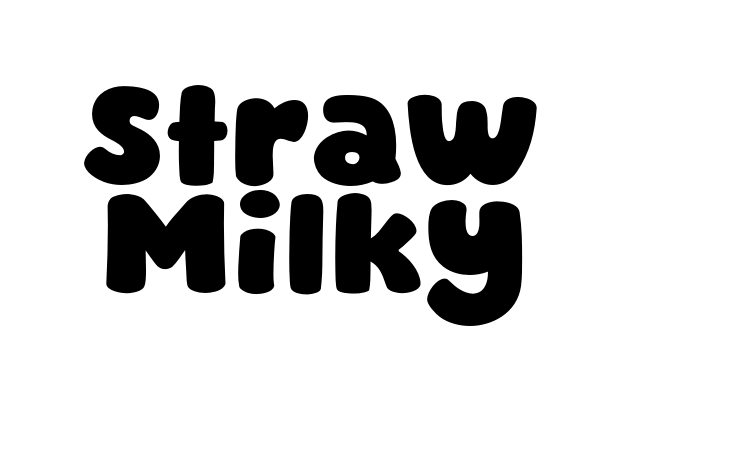 Straw Milky font