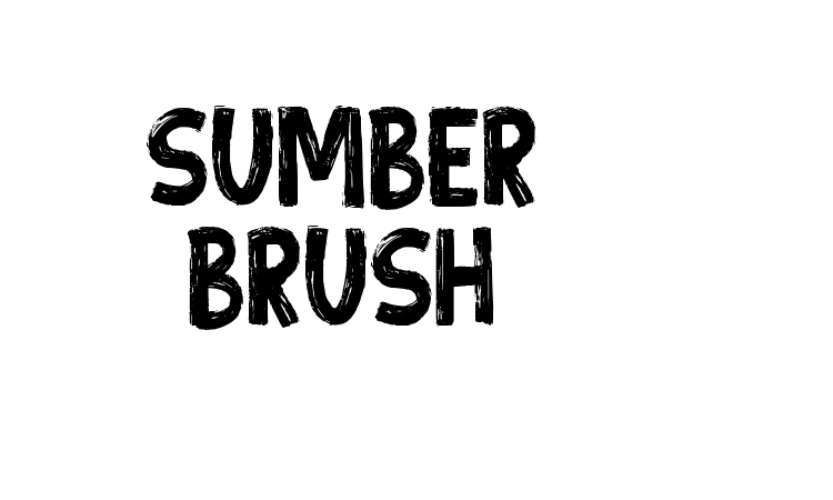 Sumber Brush font