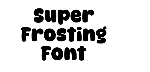 Super Frosting Font