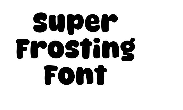 Super Frosting Font font