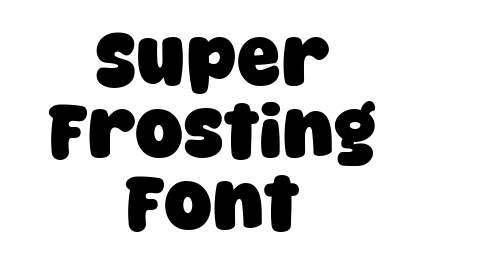 Super Frosting Font font
